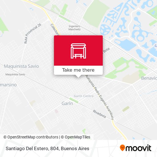Santiago Del Estero, 804 map