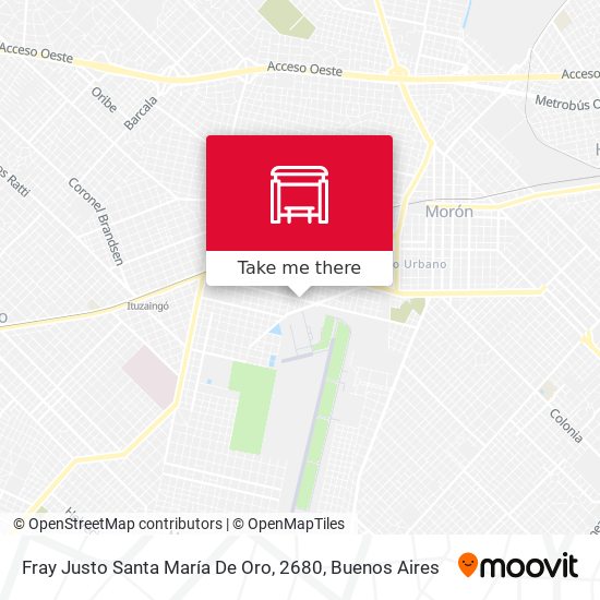 Mapa de Fray Justo Santa María De Oro, 2680