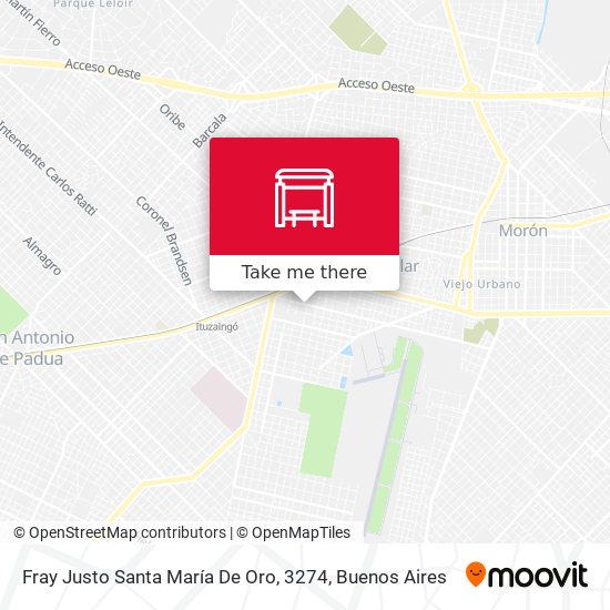 Mapa de Fray Justo Santa María De Oro, 3274