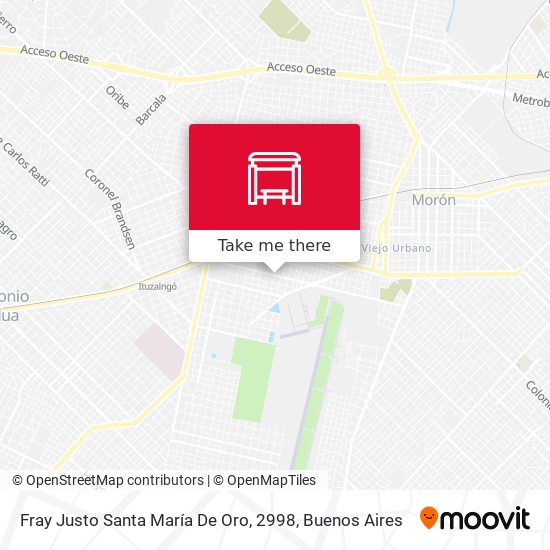 Mapa de Fray Justo Santa María De Oro, 2998