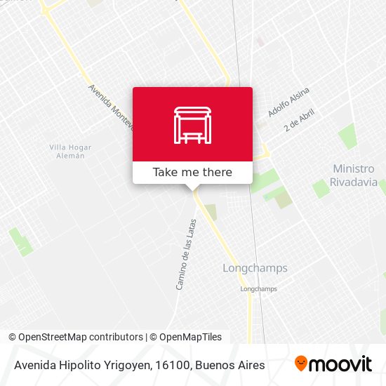 Mapa de Avenida Hipolito Yrigoyen, 16100