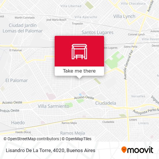 Lisandro De La Torre, 4020 map