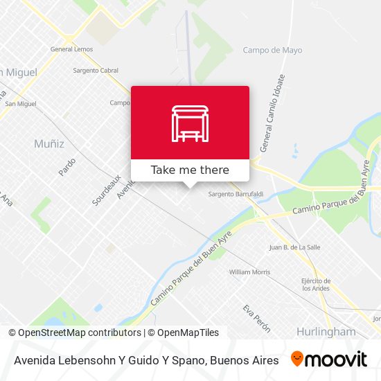 Avenida Lebensohn Y Guido Y Spano map