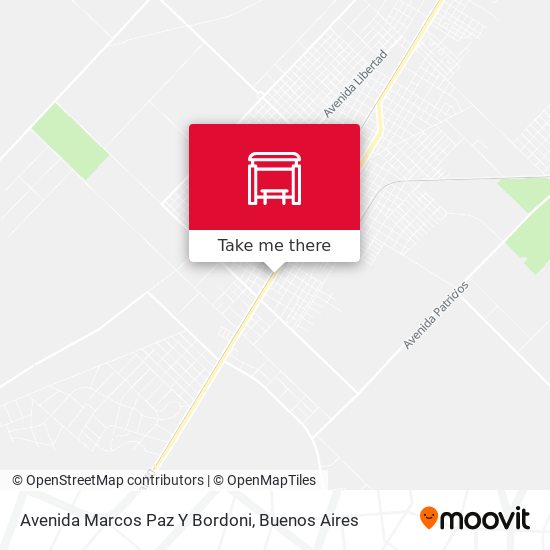 Mapa de Avenida Marcos Paz Y Bordoni