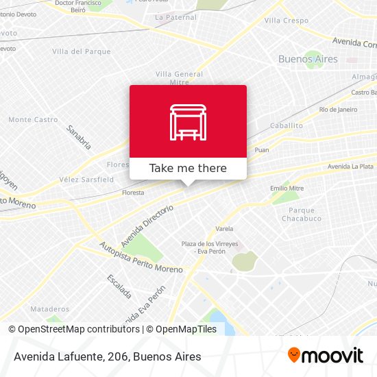 Mapa de Avenida Lafuente, 206