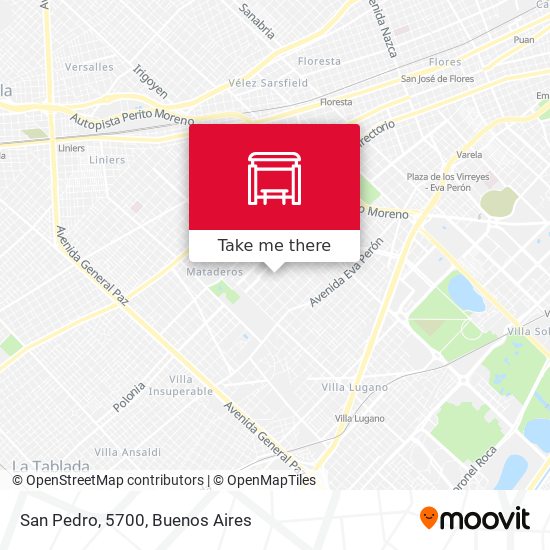 Mapa de San Pedro, 5700