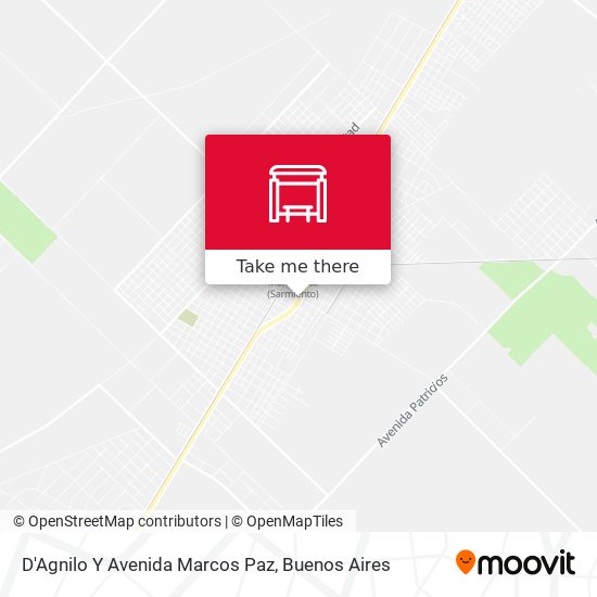 Mapa de D'Agnilo Y Avenida Marcos Paz