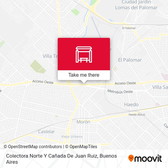 Mapa de Colectora Norte Y Cañada De Juan Ruiz