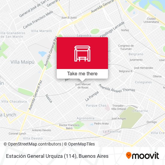 Mapa de Estación General Urquiza (114)