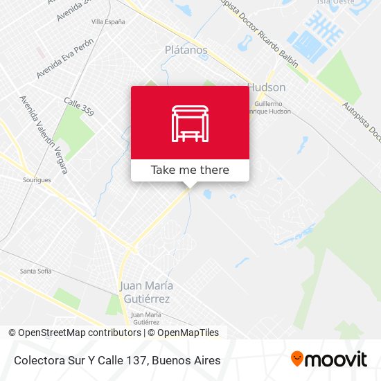 Colectora Sur Y Calle 137 map