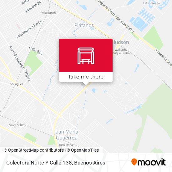 Colectora Norte Y Calle 138 map