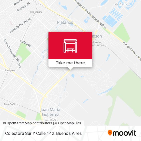 Mapa de Colectora Sur Y Calle 142