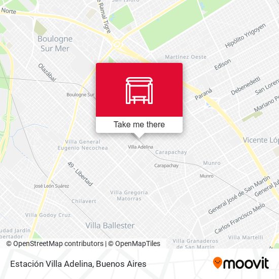 Mapa de Estación Villa Adelina