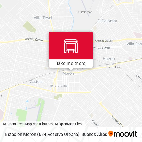 Mapa de Estación Morón (634 Reserva Urbana)