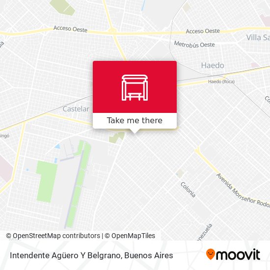 Intendente Agüero Y Belgrano map