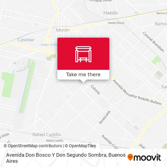 Avenida Don Bosco Y Don Segundo Sombra map