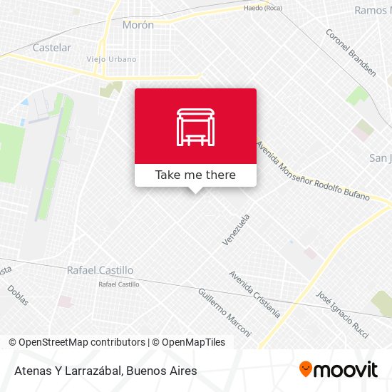 Atenas Y Larrazábal map