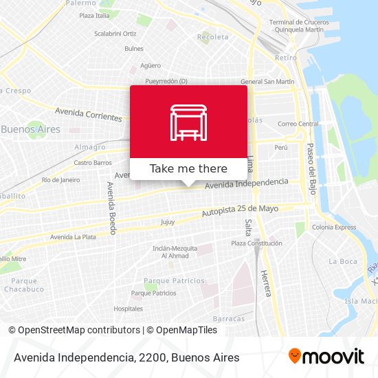 Avenida Independencia, 2200 map