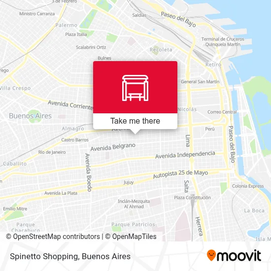 Spinetto Shopping map