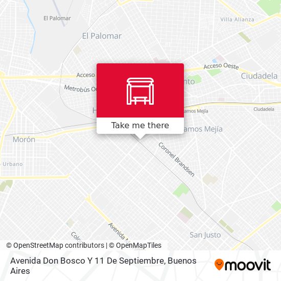 Mapa de Avenida Don Bosco Y 11 De Septiembre