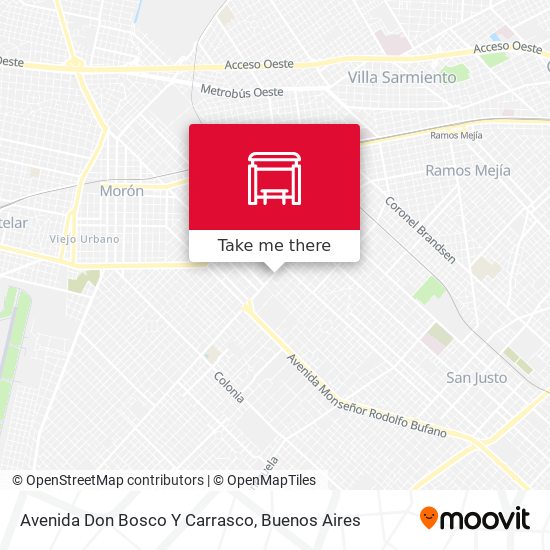 Avenida Don Bosco Y Carrasco map