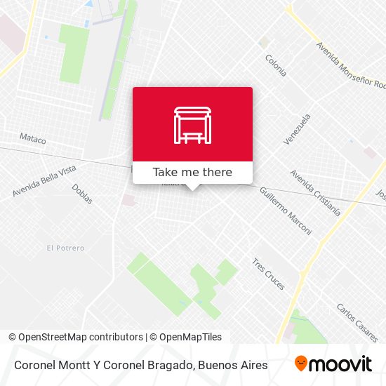 Coronel Montt Y Coronel Bragado map