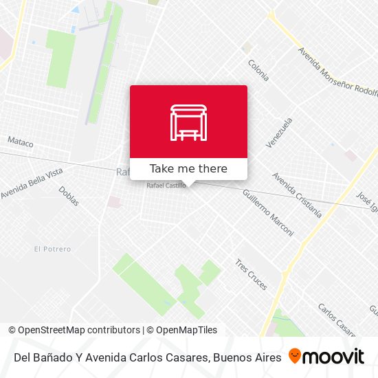 Mapa de Del Bañado Y Avenida Carlos Casares