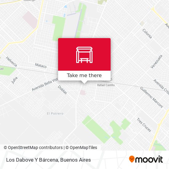 Mapa de Los Dabove Y Bárcena
