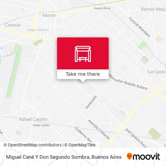 Miguel Cané Y Don Segundo Sombra map