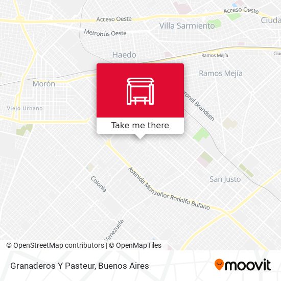 Mapa de Granaderos Y Pasteur