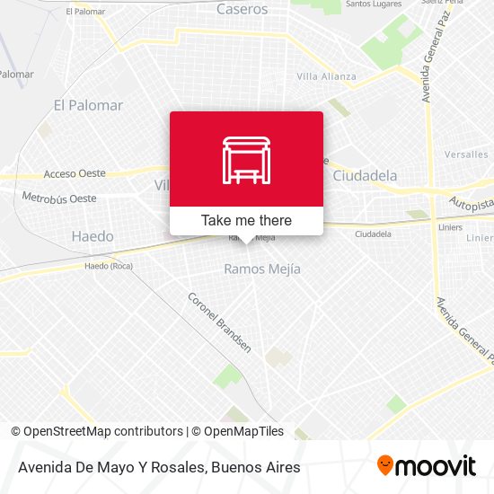 Mapa de Avenida De Mayo Y Rosales