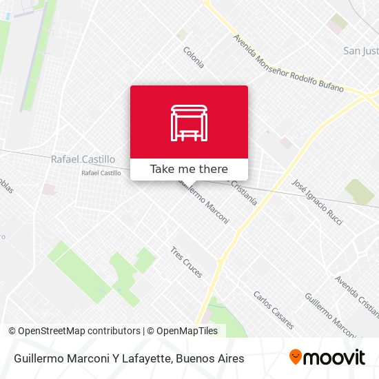 Guillermo Marconi Y Lafayette map