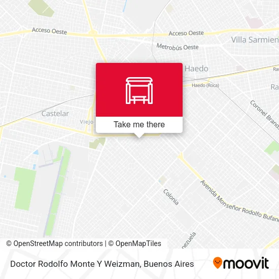 Doctor Rodolfo Monte Y Weizman map