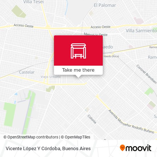 Mapa de Vicente López Y Córdoba