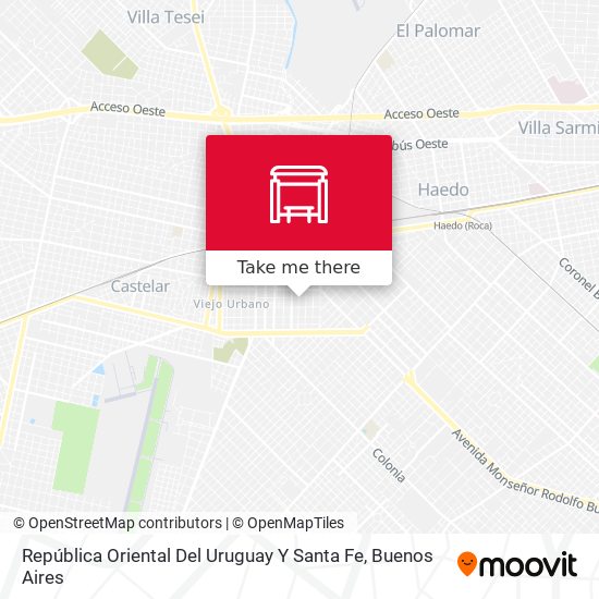 República Oriental Del Uruguay Y Santa Fe map