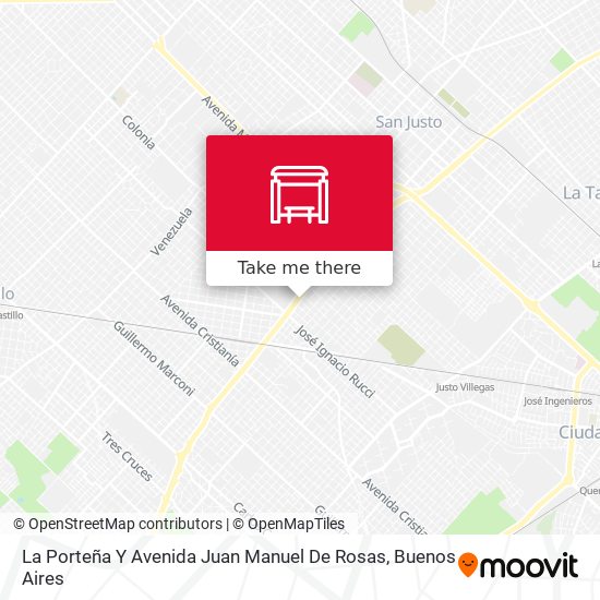 La Porteña Y Avenida Juan Manuel De Rosas map
