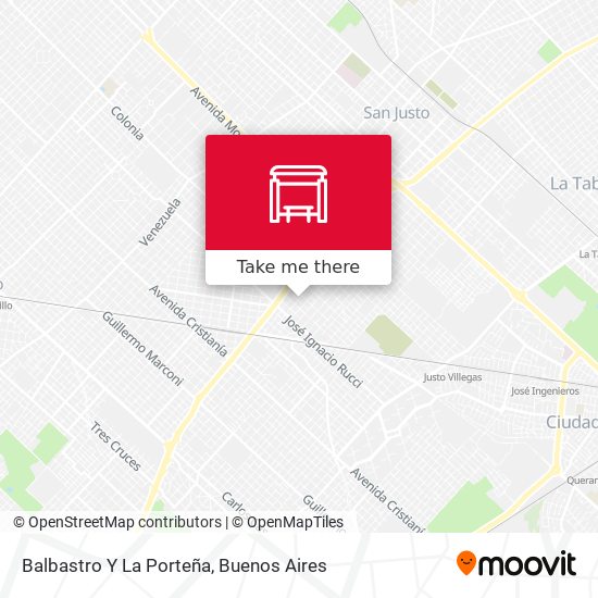 Mapa de Balbastro Y La Porteña