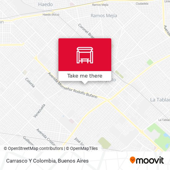 Carrasco Y Colombia map