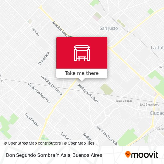Don Segundo Sombra Y Asia map