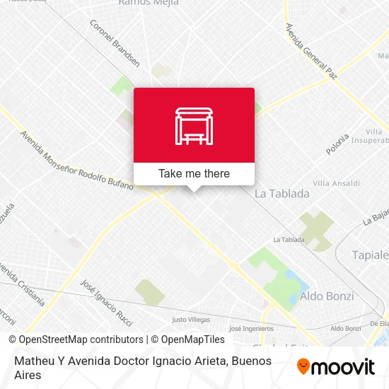 Matheu Y Avenida Doctor Ignacio Arieta map