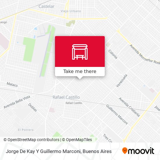 Jorge De Kay Y Guillermo Marconi map