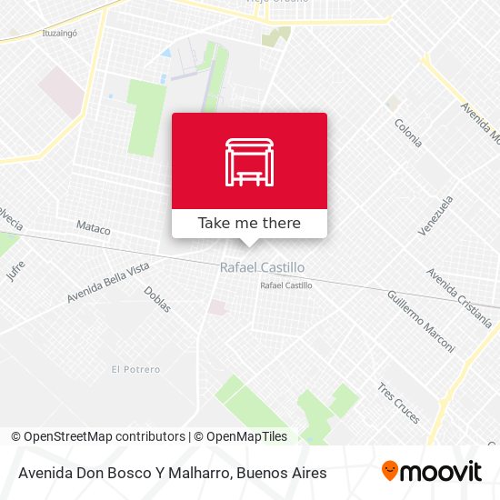 Mapa de Avenida Don Bosco Y Malharro