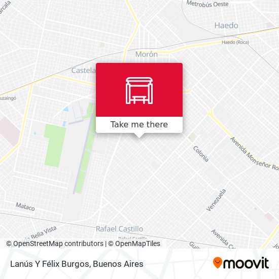 Mapa de Lanús Y Félix Burgos