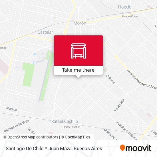 Santiago De Chile Y Juan Maza map