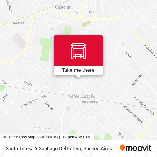 Santa Teresa Y Santiago Del Estero map
