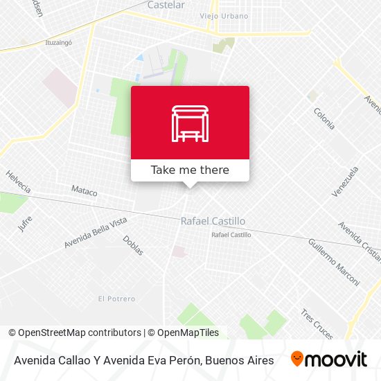 Avenida Callao Y Avenida Eva Perón map