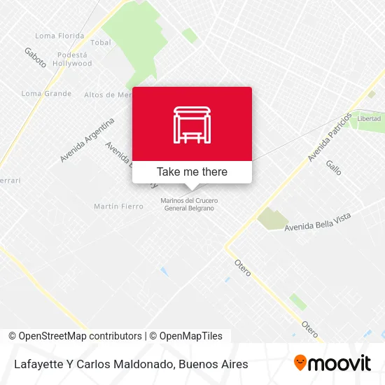 Lafayette Y Carlos Maldonado map