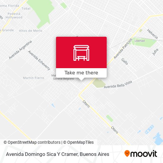 Avenida Domingo Sica Y Cramer map