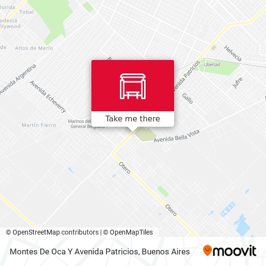 Mapa de Montes De Oca Y Avenida Patricios