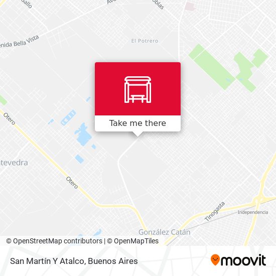 San Martín Y Atalco map